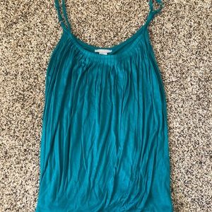 Teal spaghetti strap tank top